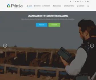 Primianutricion.com.ar(Primia Nutrición Animal) Screenshot