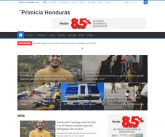 Primiciahonduras.hn(Primicia Honduras) Screenshot