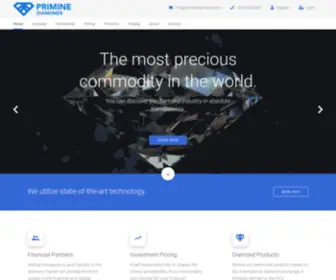 Priminediamonds.com(Primine Diamonds) Screenshot