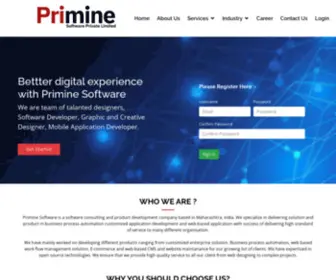 Priminesoftware.com(Primine Software Pvt) Screenshot