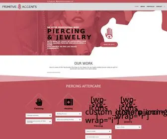 Primitiveaccentslv.com(Primitive Accents Body Piercing) Screenshot