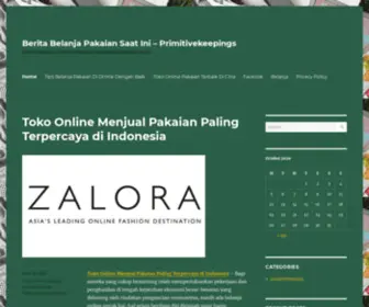 Primitivekeepings.com(Berita Belanja Pakaian Saat Ini) Screenshot