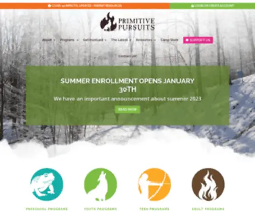 Primitivepursuits.com(Primitive Pursuits) Screenshot