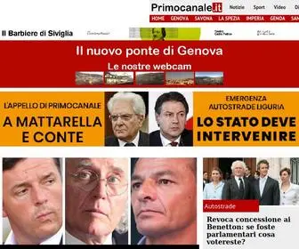 Primocanale.it(Le notizie aggiornate dalla Liguria) Screenshot