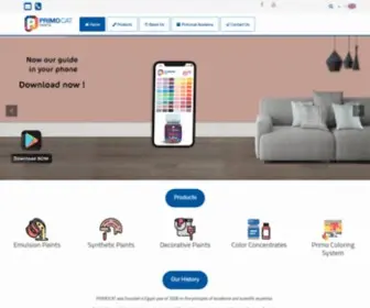 Primocat.com(Primocat paints) Screenshot