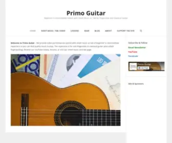 Primoguitar.com(Primo Guitar) Screenshot