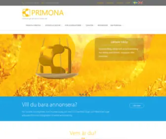 Primona.se(Hem) Screenshot