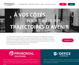 Primonialpartenaires.fr(Accueil) Screenshot