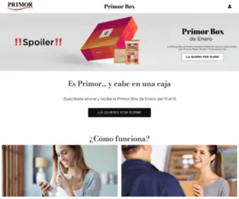 Primorbox.eu(Primor Box: Suscripción a productos de maquillaje y belleza) Screenshot