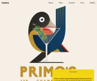 Primostribeca.com(PRIMO'S) Screenshot