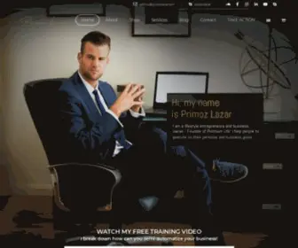 Primozlazar.com(Lifestyle entrepreneur) Screenshot