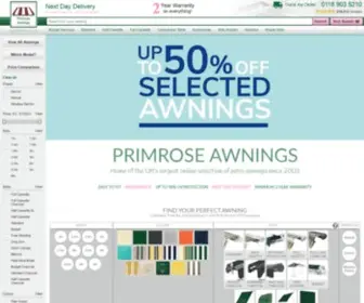 Primrose-Awnings.co.uk(Awnings) Screenshot
