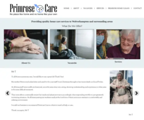 Primrosecare.co.uk(Primrose Home Care) Screenshot