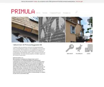 Primula.se(Primula Byggnads AB) Screenshot
