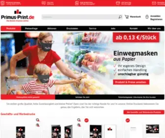 Primus-Print.de(Online Druckerei für gehobene Ansprüche) Screenshot