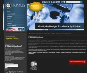 Primus-Sterilizer.com(Spire Integrated Solutions) Screenshot