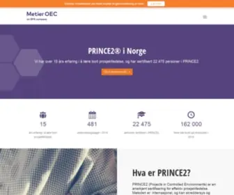 Prince2.no(PRINCE2® fra Metier OEC) Screenshot