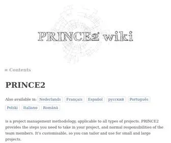 Prince2.wiki(PRINCE2®) Screenshot