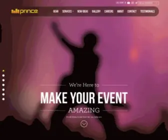 Princeav.com(Event Management Companies in Dubai) Screenshot