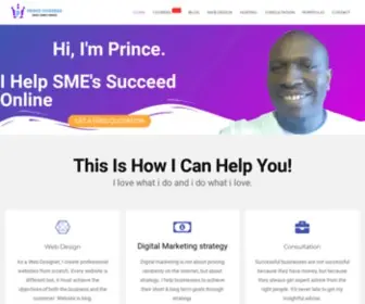 Princechiramba.com(Web designer) Screenshot