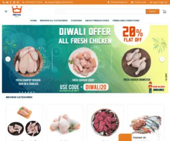 Princefoodsretail.com(PRINCE Foods Retail Online) Screenshot