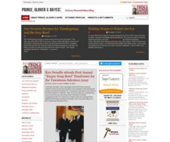 Princegloverblog.com(Alabama Personal Injury Blog hosted by Prince Glover Law) Screenshot