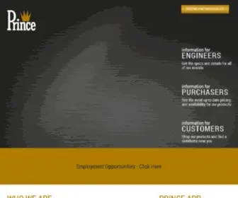 Princehyd.com(Prince Manufacturing Corporation) Screenshot