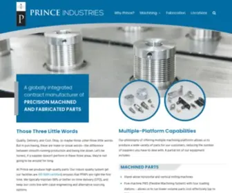 Princeind.com(CNC Machining) Screenshot