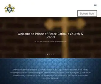 Princeofpeacetaylors.net(Prince of Peace Catholic Church & School) Screenshot