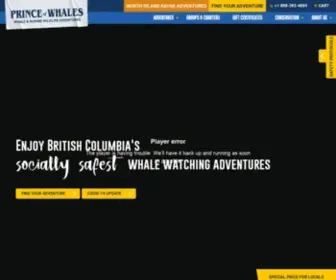 Princeofwhales.com(Prince of Whales Adventures) Screenshot