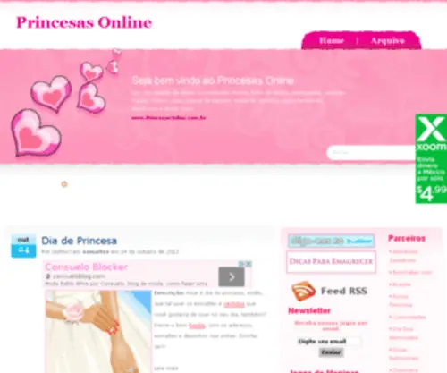 Princesasonline.com.br(Princesas Online) Screenshot