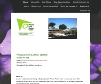Princesparkgardencentre.com(Princes Park Garden Centre home page) Screenshot