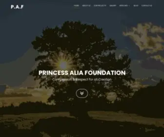 Princessaliafoundation.org(Princess Alia Foundation) Screenshot