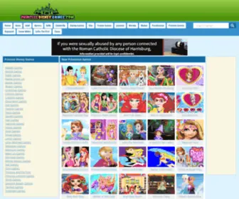 Princessdisneygames.com(Disney Princess Games) Screenshot