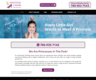 Princessesinthepark.ca(Princesses In The Park) Screenshot