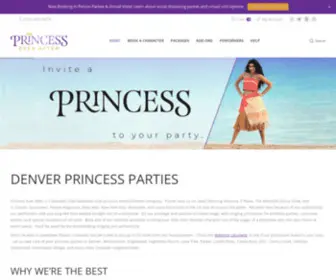 Princesseverafterevents.com(Princess Parties Colorado) Screenshot