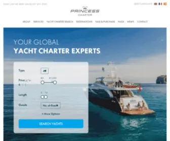 Princessyachtcharter.com(Princess Yacht Charter) Screenshot