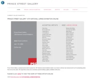 Princestreetgallery.com(Prince Street Gallery) Screenshot