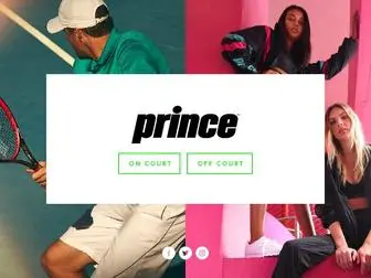 Princetennis.com(Elevating the game both on and off the court since 1970. Prince) Screenshot