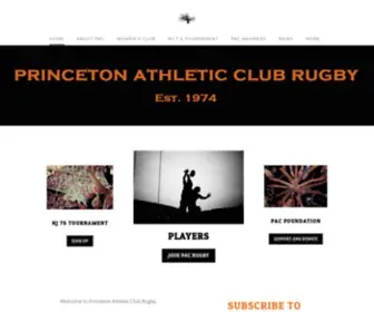 Princetonacrugby.com(PRINCETON ATHLETIC CLUB RUGBY) Screenshot