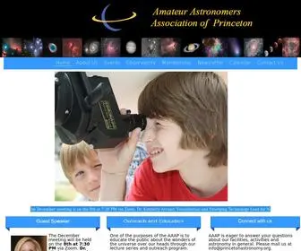 Princetonastronomy.org(Amateur Astronomers Association of Princeton) Screenshot