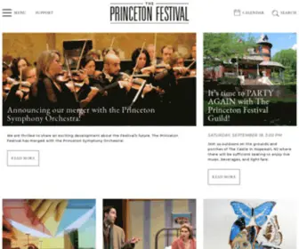 Princetonfestival.org(The Princeton Festival Home) Screenshot