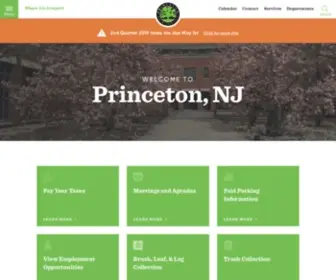 Princetonnj.gov(Princeton New Jersey) Screenshot