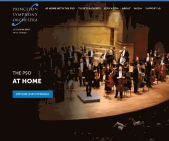 Princetonsymphony.org(Princeton Symphony Orchestra) Screenshot