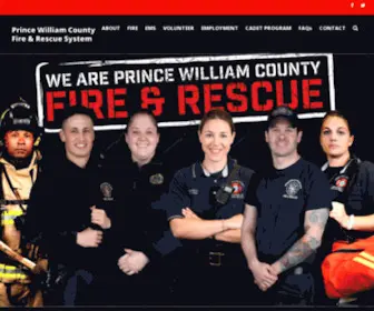 Princewilliamfireandrescue.org(Prince William Fire & Rescue System) Screenshot