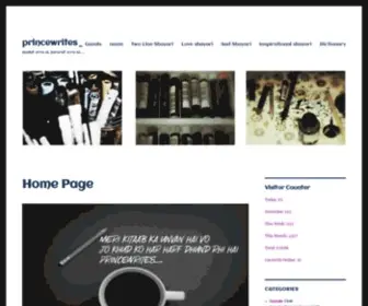 Princewrites.club(Home Page) Screenshot
