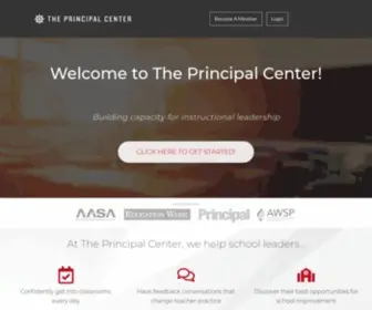Principalcenter.com(Building Capacity for Instructional Leadership) Screenshot