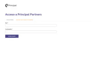 Principalpartners.cl(Acceso a Principal Partners) Screenshot