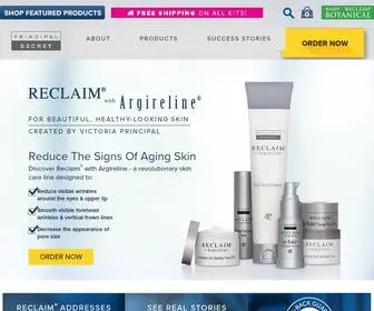 Principalsecret.com(Anti-Aging Skin Care | Principal Secret® Reclaim® with Argireline) Screenshot