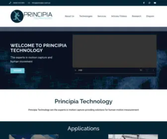 Principia.com.au(Motion Tracking Technology) Screenshot